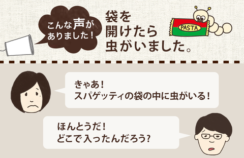 【商品なるほどシート】食べ物につく虫のお話