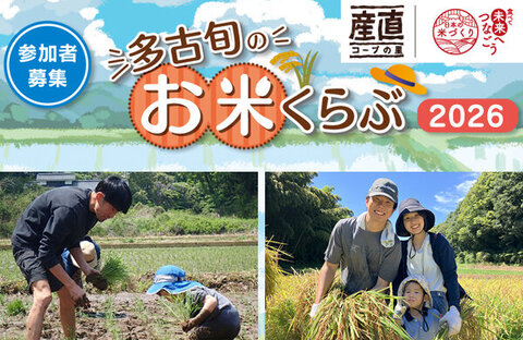 【コープみらい】多古旬のお米くらぶ2026 参加者募集