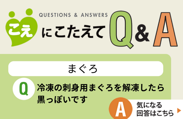 【こえにこたえてＱ＆Ａ】まぐろ
